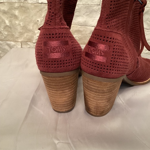 TOMS Majorca Peep Toe Ankle Bootie - Picture 5 of 12